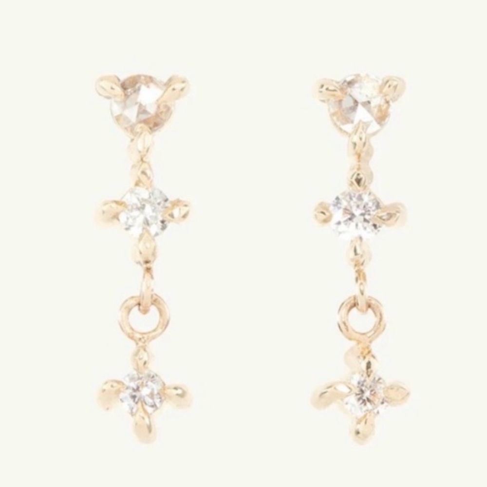 Catbird💎Petite Diamond Spring Fairy Earrings💎PAIR